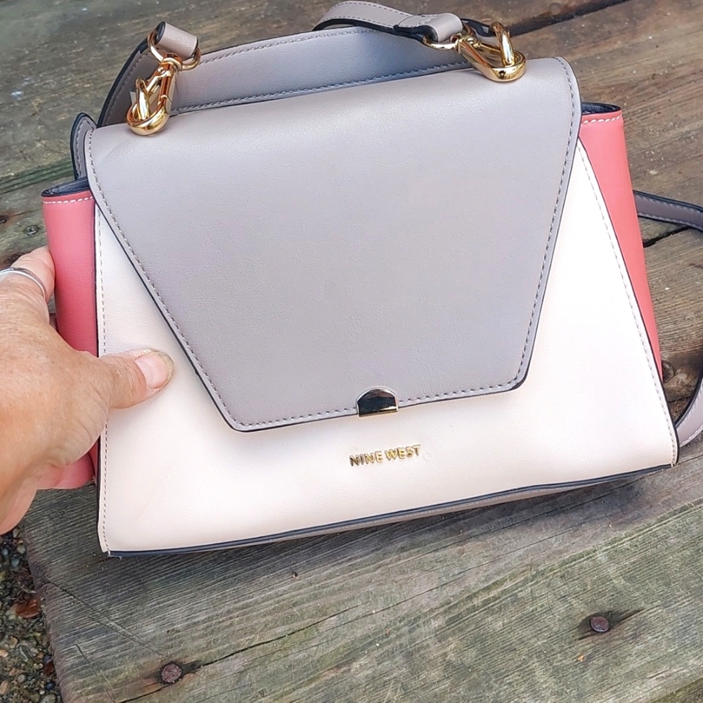 Nine West Gray and Pink Women's Bag